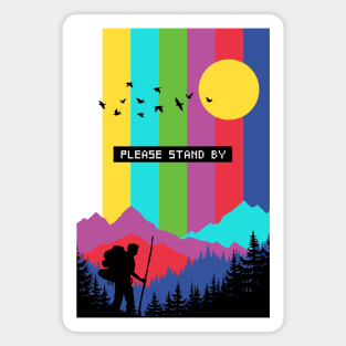 TV Test pattern Nature Magnet